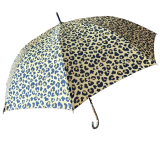 Boutique Retro Leopard Print Umbrella in Saffron Yellow