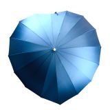 Boutique Heart Umbrella Navy STICK