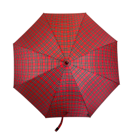 Everyday Tartan Stick Umbrella Red
