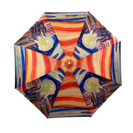 StormKing Folding Art Umbrella Munch Scream