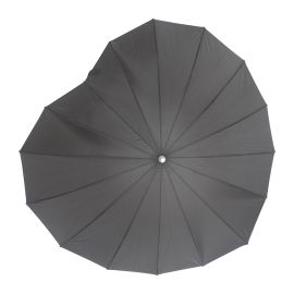 Boutique Heart Umbrella Grey STICK